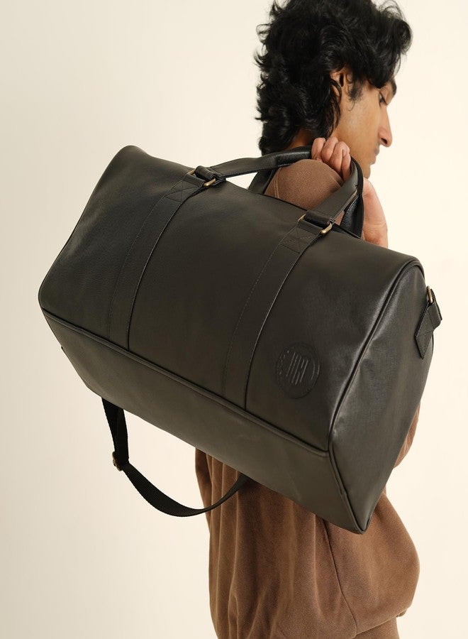 Mona B Miles Duffle Bag for Men & Women - Stylish, Spacious & Travel-Ready (Black) - Image 3